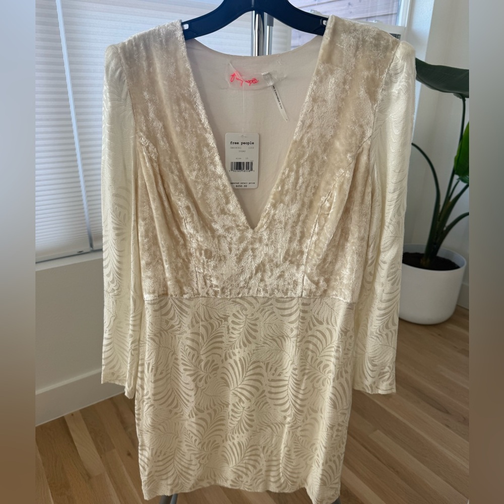 Vintage Free People dress! Velvet and Textured Dress Size 10